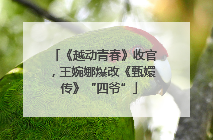 《越动青春》收官，王婉娜爆改《甄嬛传》“四爷”