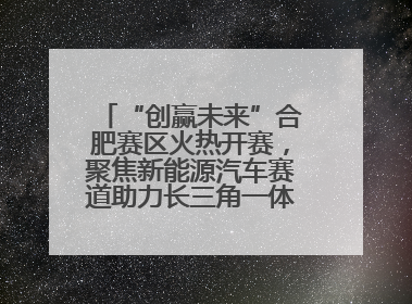 “创赢未来”合肥赛区火热开赛，聚焦新能源汽车赛道助力长三角一体化发展