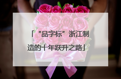 “品字标”浙江制造的十年跃升之路