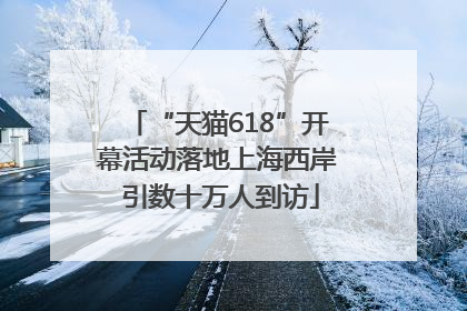 “天猫618”开幕活动落地上海西岸 引数十万人到访