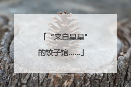 “来自星星”的饺子馆……