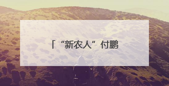 “新农人”付鹏程的稻乡情怀