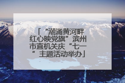 “潮涌黄河畔 红心映党旗”滨州市直机关庆“七一”主题活动举办