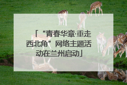 “青春华章·重走西北角”网络主题活动在兰州启动