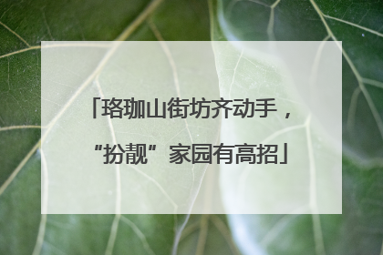 珞珈山街坊齐动手，“扮靓”家园有高招