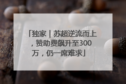 独家｜苏超逆流而上，赞助费飙升至300万，仍一席难求