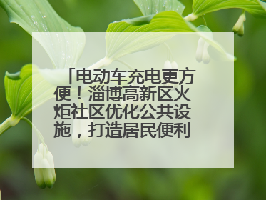 电动车充电更方便！淄博高新区火炬社区优化公共设施，打造居民便利新生活