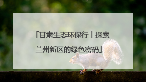 甘肃生态环保行丨探索兰州新区的绿色密码