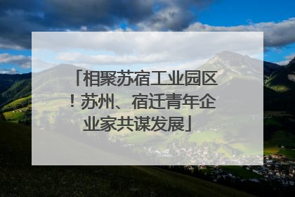 相聚苏宿工业园区！苏州、宿迁青年企业家共谋发展