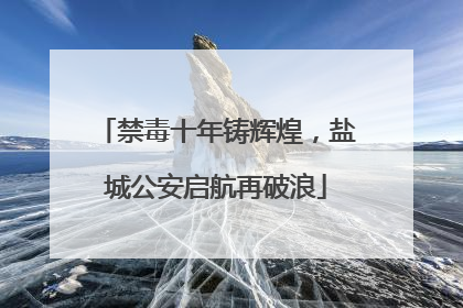 禁毒十年铸辉煌，盐城公安启航再破浪