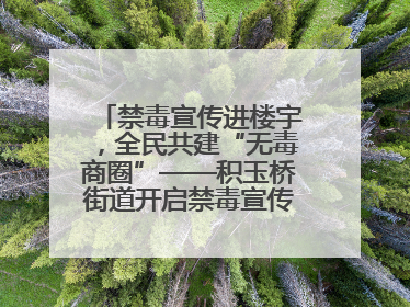 禁毒宣传进楼宇，全民共建“无毒商圈”——积玉桥街道开启禁毒宣传月系列活动