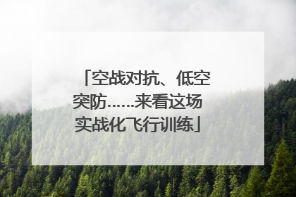 空战对抗、低空突防……来看这场实战化飞行训练