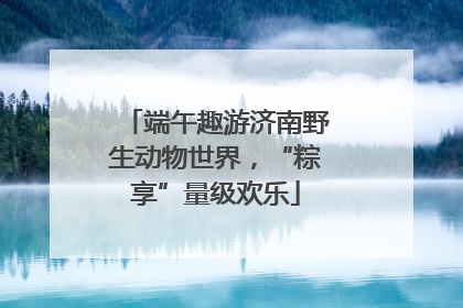 端午趣游济南野生动物世界，“粽享”量级欢乐