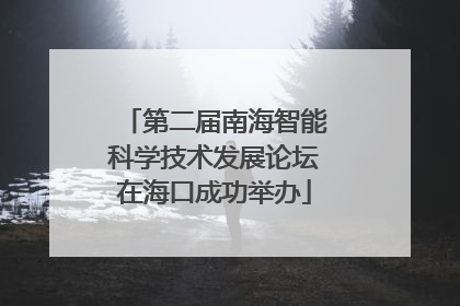 第二届南海智能科学技术发展论坛在海口成功举办