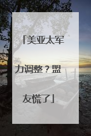 美亚太军力调整？盟友慌了