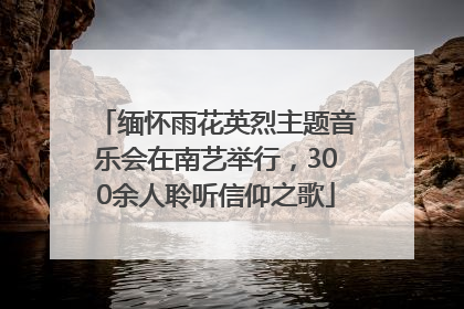 缅怀雨花英烈主题音乐会在南艺举行，300余人聆听信仰之歌