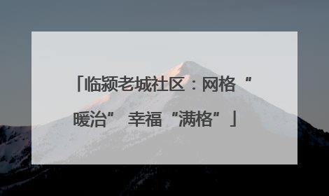 临颍老城社区：网格“暖治” 幸福“满格”
