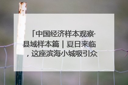 中国经济样本观察·县域样本篇｜夏日来临，这座滨海小城吸引众多年轻人打卡……