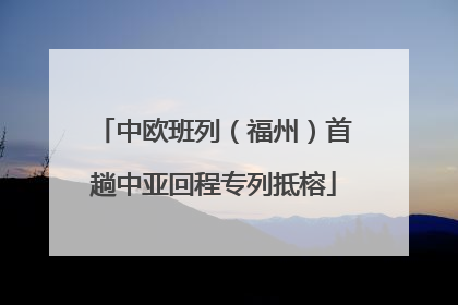 中欧班列（福州）首趟中亚回程专列抵榕