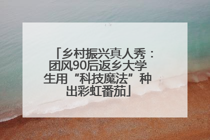 乡村振兴真人秀：团风90后返乡大学生用“科技魔法”种出彩虹番茄