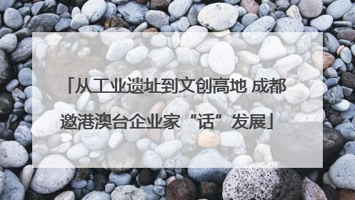 从工业遗址到文创高地 成都邀港澳台企业家“话”发展