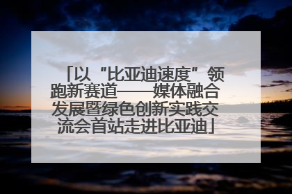 以“比亚迪速度”领跑新赛道——媒体融合发展暨绿色创新实践交流会首站走进比亚迪