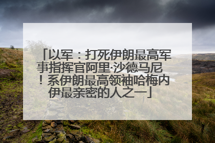 以军：打死伊朗最高军事指挥官阿里·沙德马尼！系伊朗最高领袖哈梅内伊最亲密的人之一
