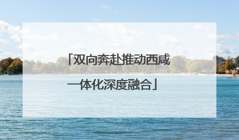 双向奔赴推动西咸一体化深度融合