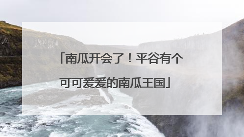 南瓜开会了！平谷有个可可爱爱的南瓜王国