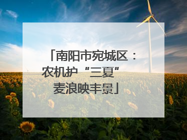 南阳市宛城区：农机护“三夏” 麦浪映丰景