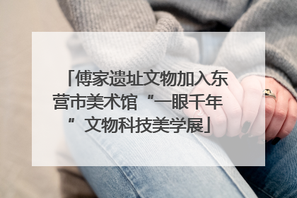 傅家遗址文物加入东营市美术馆“一眼千年”文物科技美学展