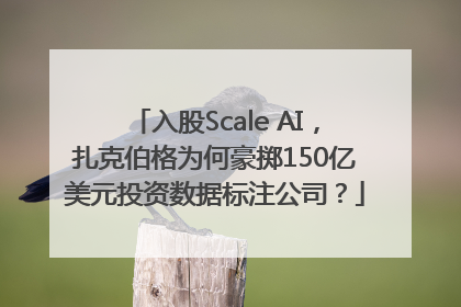 入股Scale AI，扎克伯格为何豪掷150亿美元投资数据标注公司？