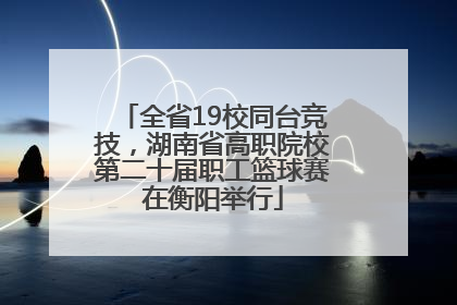 全省19校同台竞技，湖南省高职院校第二十届职工篮球赛在衡阳举行