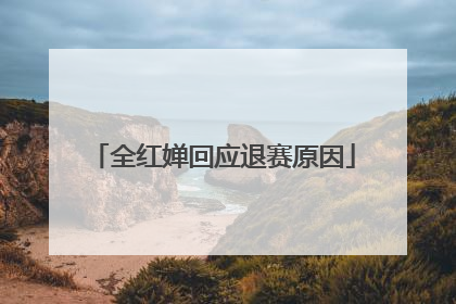 全红婵回应退赛原因