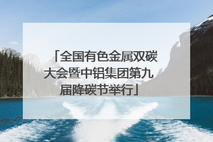 全国有色金属双碳大会暨中铝集团第九届降碳节举行