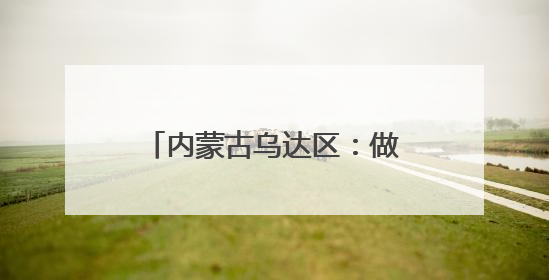 内蒙古乌达区：做好“土特产”文章 写好乡村振兴答卷