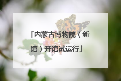 内蒙古博物院（新馆）开馆试运行