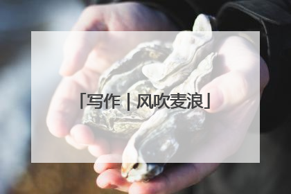 写作｜风吹麦浪