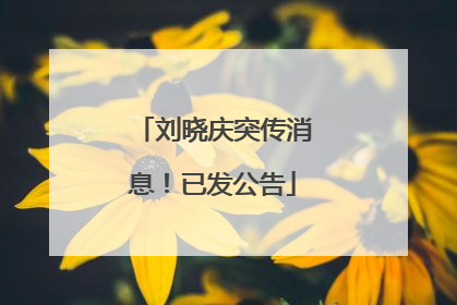 刘晓庆突传消息！已发公告