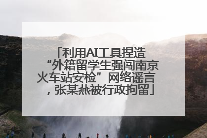 利用AI工具捏造 “外籍留学生强闯南京火车站安检”网络谣言，张某燕被行政拘留