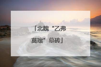 北魏“乙弗莫瓌”墓砖