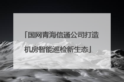 国网青海信通公司打造机房智能巡检新生态