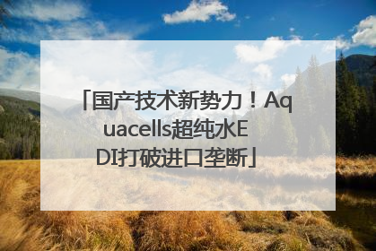 国产技术新势力！Aquacells超纯水EDI打破进口垄断