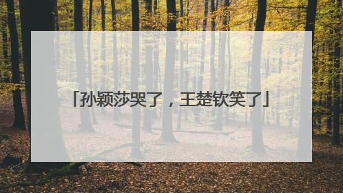 孙颖莎哭了，王楚钦笑了