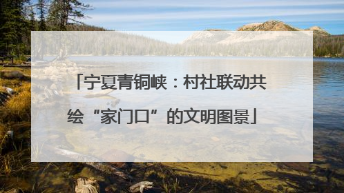 宁夏青铜峡：村社联动共绘“家门口”的文明图景