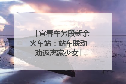 宜春车务段新余火车站：站车联动劝返离家少女