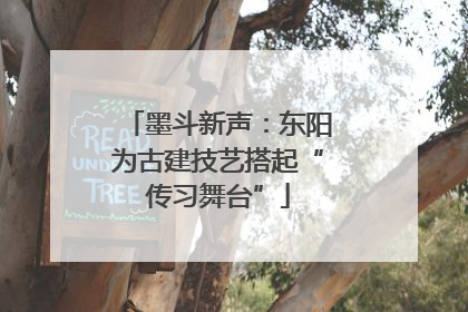 墨斗新声：东阳为古建技艺搭起“传习舞台”