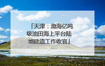 天津：渤海亿吨级油田海上平台陆地建造工作收官