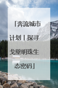 奔流城市计划丨探寻戈壁明珠生态密码