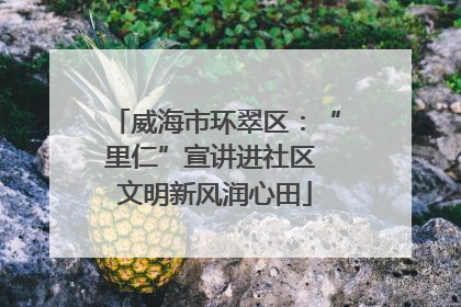 威海市环翠区：“里仁”宣讲进社区 文明新风润心田